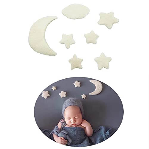 Infant Baby Boy Girl Photo Shoots Posing Moon Star Backdrops