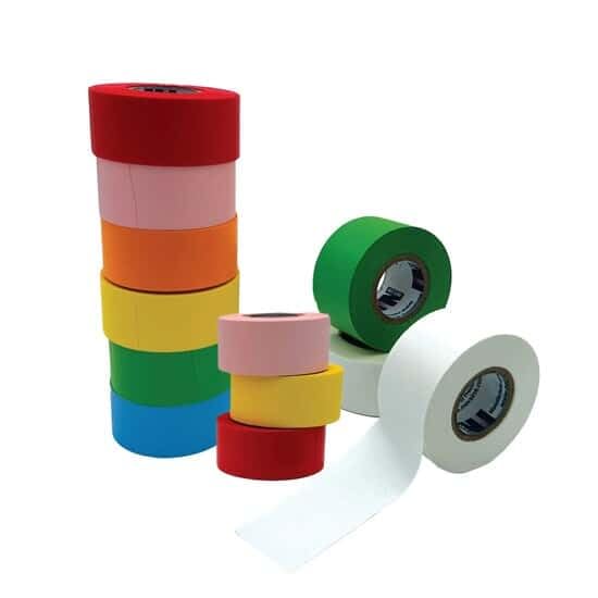 Cole-Parmer Write-On Lab Labeling Tape, Assorted Colors, 2.54 cm (1 (in)) x 12.8 m (14 yds), 2.54 cm (1 (in)) Core: 12/PK