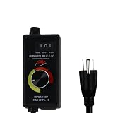 Speed Bully Motor Fan Speed Controller 120V, Variable Speed Controller for Electric Motor, Fans, Pumps, Routers, AC & DC Motors, Inline Duct Fan Controller, Perfect AC Motor Speed Control