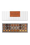 Hotel Chocolat Exquisitely Nutty Sleekster - 27 Alcohol-Free Pralines & Nut Chocolates, 295g - Suitable For Vegetarians - Gifts For Birthday, Thank You, Congratulations, Anniversary