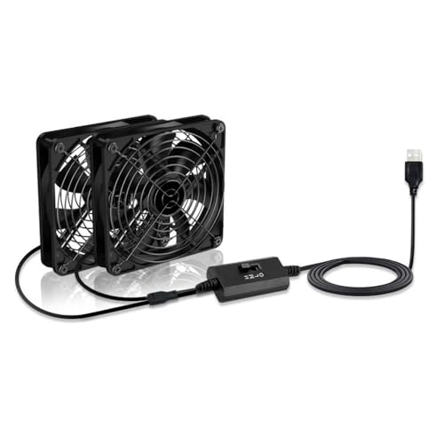 ZHIZHOUNEY 12cm USB Cooling Fan DC5V Adjustable Speed Designed For Computer And Entertainment Centers Heatsink