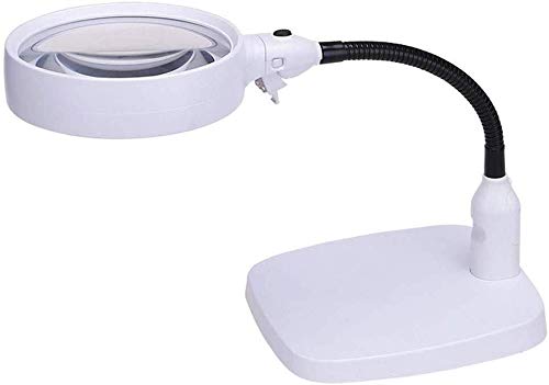 Desktop-Lupe 10 mal mit LED-Leuchten 20 mal Alte Lese Elektronischer Inspektion Uhr Handy-Reparatur