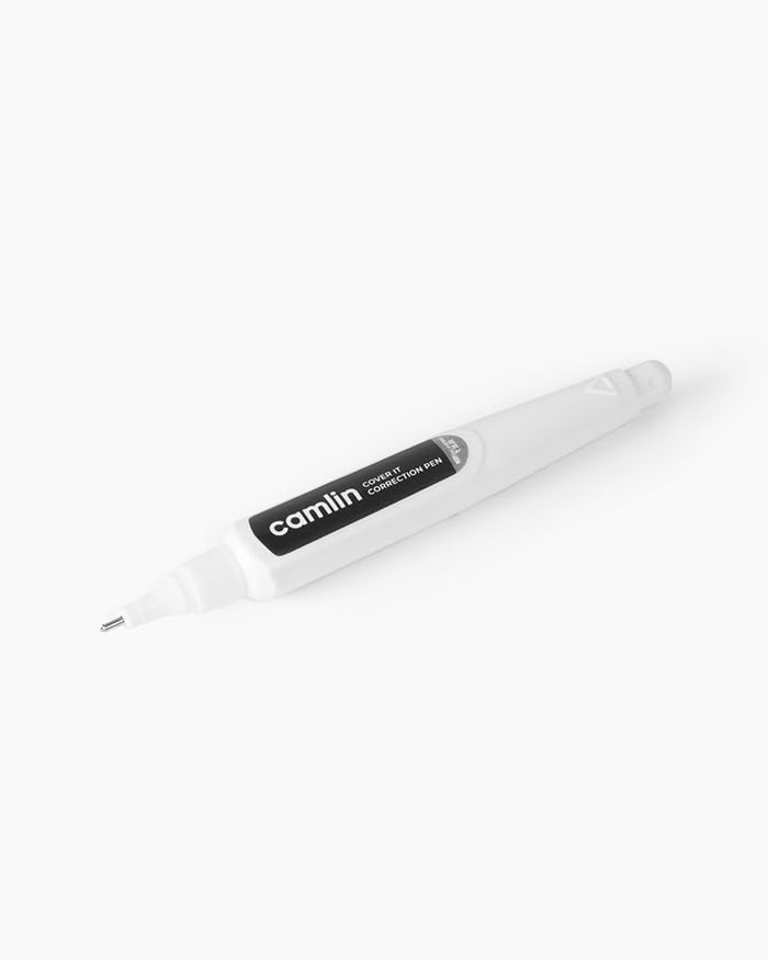 Image of Camlin Kokuyo Cover It Correction Pens (Pack Of 3),White