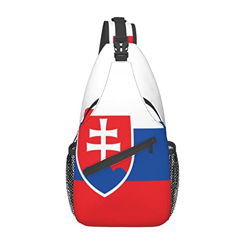 Mochila bandolera unisex con diseño de bandera de Eslovaquia miniatura 2