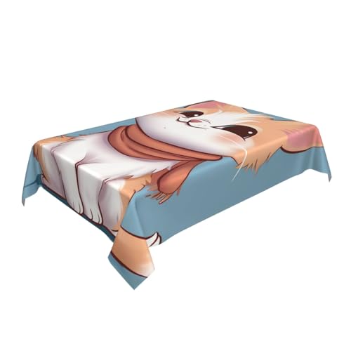 Nappe résistante à l'eau imprimée chat 183 x 137 cm lavable - 3