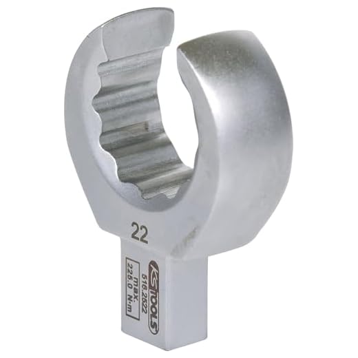 KS Tools 516.2522 9x12mm Einsteck-Ringschlüssel offen, 22mm