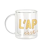 TECHNOLOGIE DOUBLE PAROI : Magique et pratique. Grâce à ses deux couches de verre séparées par un vide d'air, votre boisson semble flotter à l'intérieur. Cette isolation thermique garde votre café chaud plus longtemps (ou votre thé glacé bien frais).