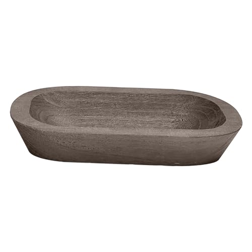 F Fityle Ciotola per La Fabbricazione di Candele, Ciotola Decorativa in Legno per Pasta, Portacandele Intagliato a Mano, Vassoio Portaoggetti per Accessori per Aromi, Gioielli E Altri Piccoli