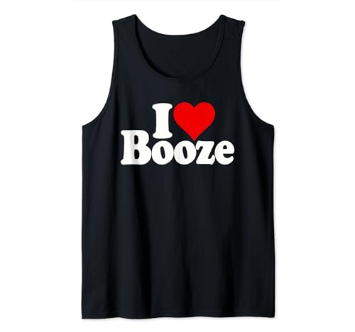 CERVEZA BEBIDA DE ALCOHOL I LOVE HEART BOOZE Camiseta sin Mangas