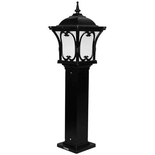 Image of GIGAWATTS Apple 30 Outdoor Garden Light - 101% Rust & Waterproof Die-Casting Aluminium Exterior Lamp for Garden, Boundary Street & Home Entrances (B22 Holder, Bulb Not Included, Black)