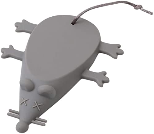 Cute Mouse Silicone Door Stopper Gray Mouse Door Stop Decorative Animal Doorstop Door Wedge(Gray) Practical Design And Durable. #TOP11