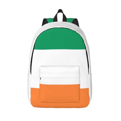 Sac à dos en toile imprimé drapeau irlandais unisexe WURTON de rando