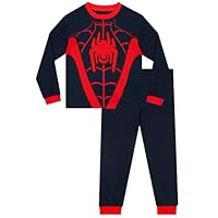 Marvel Miles Morales Pyjamas, Spiderman Pyjamas, Miles Morales Spider-Suit Boys Pjs, Boys