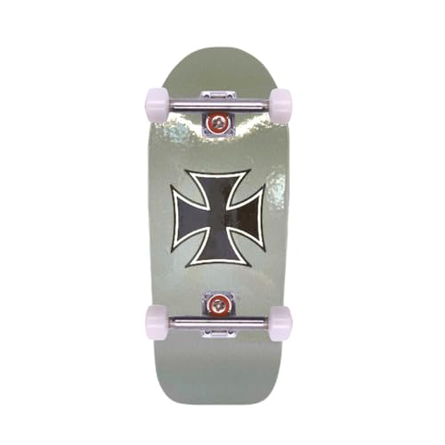 指スケ 指スケボー feelirie オールドスクール OG fingerbords フィンガーボード sk8 スケボー サーフィン おもちゃ 男の子 パーク デッキ デッキテープ (クロスグレー)（Amazon）
