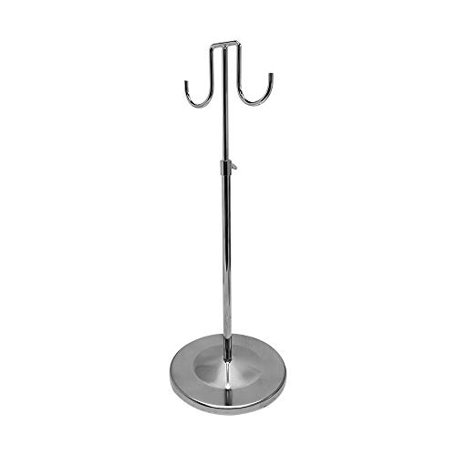DBM IMPORTS 15''-28'' Adjustable Chrome 2-Hook Purse Handbag Display Stand Fixture Retail