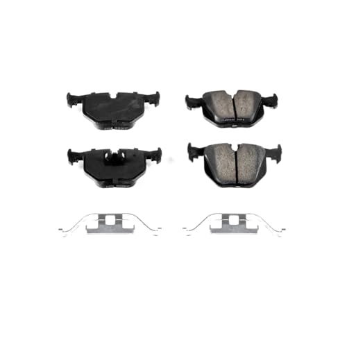 Image of PowerStop Rear Brake Pads for BMW 840Ci 1994-97 |850Ci 1993-97 |850CSi 1994-95 |850i 1991-92 - Z17 Ceramic Brake Pads with Installation Hardware, 17-548