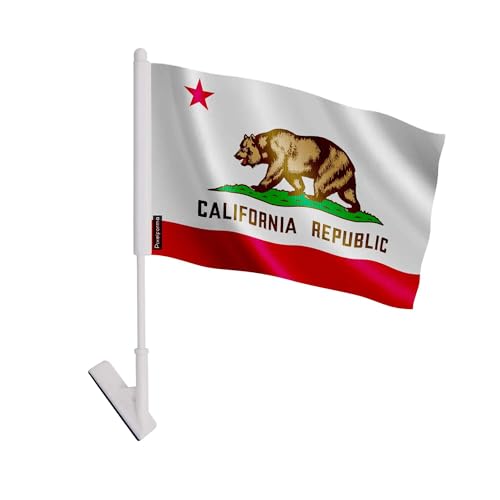 Drapeau Californie adhésif lot de 10 autocollants polyester pour sticker mural