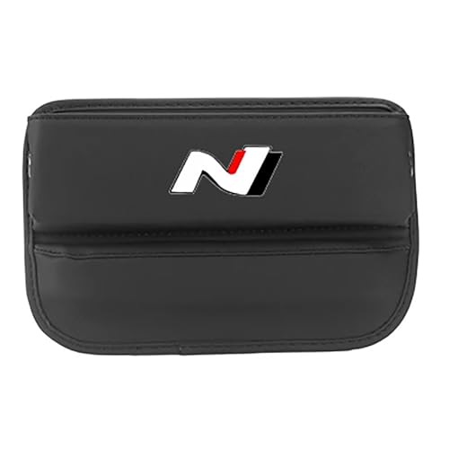 SUDORF 1 Pack Leather Car Seat Gap Organizer for Hyundai N I30 I20 IX35 I40 Tucson Getz Veloster Kona Car Interior Accessories Car Tidy Essentials Slot Gap Filling,A
