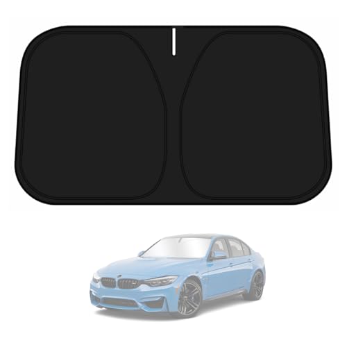 D-Lumina Windshield Sun Shade for 2013-2018 BMW 3 Series /F30 /F31 /F80 /M3 Accessories, Front Window Sunshade Sun Visor Protector Block UV Rays Heat, Foldable 2 Layers 210T Material