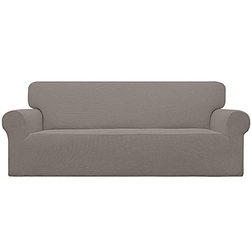 Easy-Going Stretch Sofa Slipcover 1-Piece (Taupe)