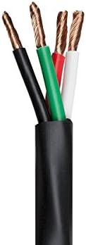 Monoprice Speaker Wire/Cable - 250 Feet - 12 AWG 4 Conductor CMP-Rated | UL Plenum Rated, 100 Percent Pure Bare Copper with Color Coded Conductors - Nimbus Series