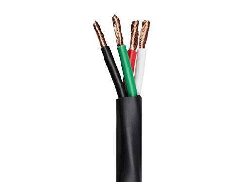 Monoprice Speaker Wire/Cable - 250 Feet - 12 Awg 4 Conductor Cmp-Rated | Ul Plenum Rated, 100 Percent Pure Bare Copper With Color Coded Conductors - Nimbus Series #TOP30