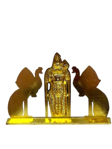 Image of Steel Murugan Vel Statue (8 cm) | Divine Lord Karthikeya Spear for Car Dashboard & Pooja Room Decor | Durable Red Vel Idol for Altar & Spiritual Gifting (malesia)