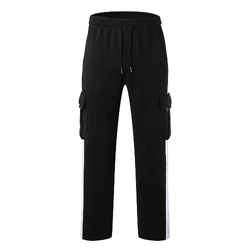 Men's Casual Cargo Pants Hiking Pants Workout Joggers Sweatpants for Men, Breahable Parachute Pants Mens Baggy Streetwear2