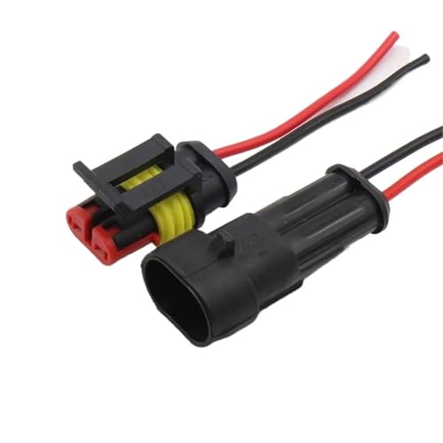 Juego de conectores automáticos de 2 pines con cable para reparación de bobina de encendido