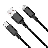 6FT Long USB Power Cable Cord Wire for Anker PowerWave Pad Stand, RAVPower, CHOETECH, Yestan, KEYMOX & Other Chargers (Cable Only)