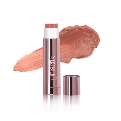 Girlactik Jello Gloss Balm – Hydrating Tinted Lip Gloss with Vitamin E, Avocado Oil & Aloe Vera, Long-Lasting Lip Stain & Lip Care, Non-Sticky Lip Balm for Moisturised Lips (Nude)