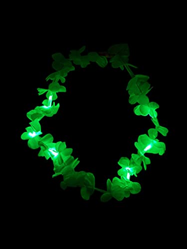 LED Light Up Hawaiian Leis (Green)