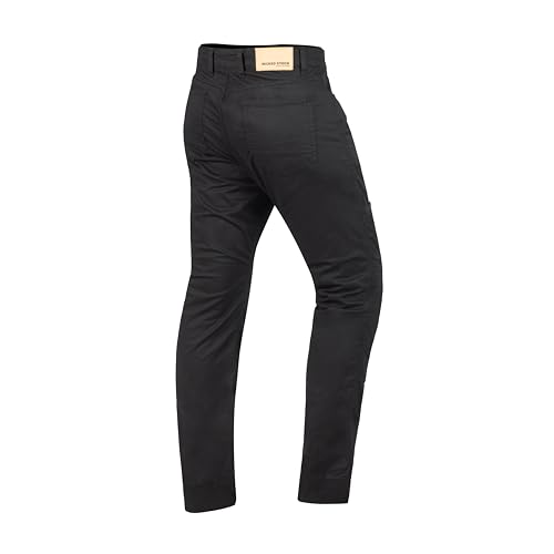 WICKEDSTOCK-Mens Motorcycle Pants-CE Level 2 Armor-Tactical Pants-Combat-Protective- Aramid Lined Black