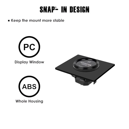 HonorMeet Mechanischer Betriebsstundenzähler, AC110V bis 250V, Stundenprotokoll für die Wartung, wasserdichtes Design für Rasenmäher, Traktor, Kompressor, Boot, Marine, Jetski (AC110V-250V)