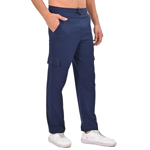 Image of Pepe Jeans Men's Mid Rise Track Pant Combo | 100% Cotton Superior Comfort For All Day Lounge Wear