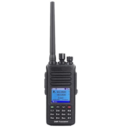 Yarryuter 10W -UV390 Plus Walkie Talkie Aes256 Radio IP67 Impermeable VHF/UHF Radio DMR Digital de Doble Banda Sin GPS Enchufe UE