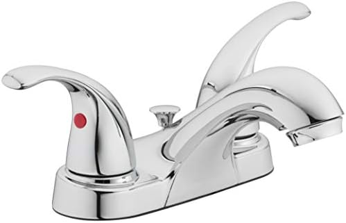Aqua Vista 15-B42WP-CH-AV Two Handle Bathroom Sink Faucet, Polished Chrome