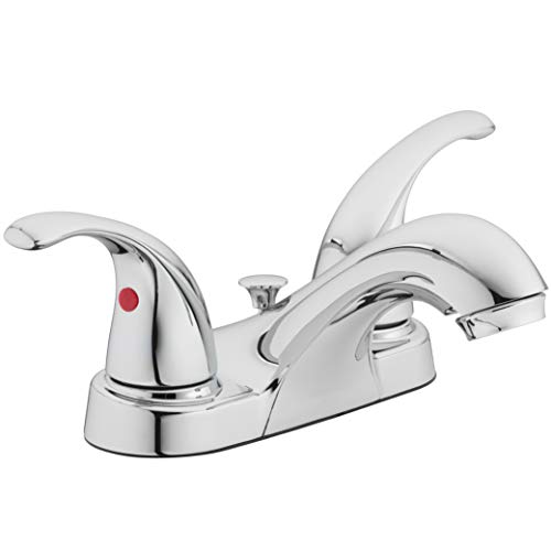 Aqua Vista 15-B42WP-CH-AV Two Handle Bathroom Sink Faucet, Polished Chrome by Aqua Vista - Used condition - US$29.18