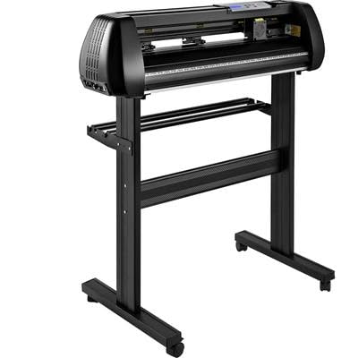 Happybuy 34in Vinyl Cutter Machine, Bluetooth Cutting Plotter, Adjustable Speed Steel Roller, SignMaster Software DIY Kit for Sign Making, Compatible with Windows & Mobile