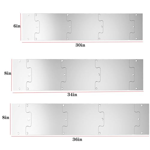 Plaque de protection de porte bas alu pour intérieur et extérieur