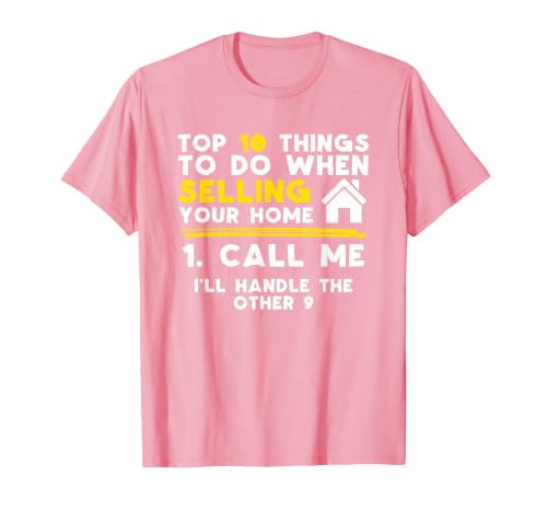 Real Estate Agent Call Me T-Shirt, Men, Pink, XX-Large