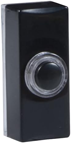 Byron 7720 Wired Illuminated Bell Push, Black, 2 Wire