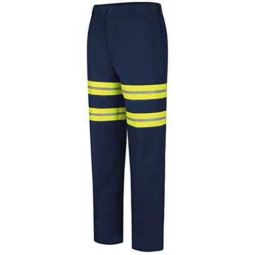 Red Kap Men's Stain Resistant Enhanced Visibility Flat Front Work Pants - Image 4