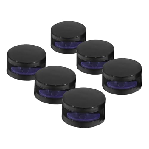 Yardenfun 6個浴室用鏡固定クリップ 厚ガラス対応壁付け丸型ミラークランプ 強力耐荷重合製ミラーホルダー ガラスパーティションやシャワー用