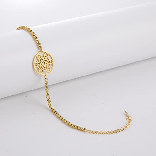 Metatron's Cube Bracelet for Men Women Archangels King Solomon Seal Coin Link Bracelet Geometry Hollow Out Chains for Men Amulet Jewelry4