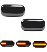 2 Luces Marcadoras Laterales LED Secuenciales Ahumadas Para Audi A4/S4 B6/B7, A6 C5 Y A8 (intermitente Dinámico)