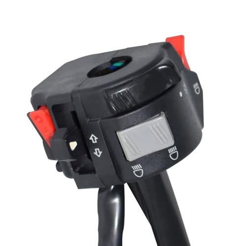Interrupteur guidon moto universel bouton commande phare antibrouillard clignotant