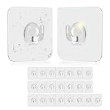 KTPCN 24 ganchos de pared autoadhesivos, ganchos adhesivos extrafuertes,...