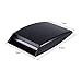 1 Pcs Car Decorative Air Flow Intake Scoop Bonnet Simulation Vent Cover Hood Black Universal