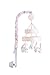 Ivanka Trump Wildflower Collection: Baby Mobile Crib Mobile Musical Mobile - Bunny Mobile in Pink/White